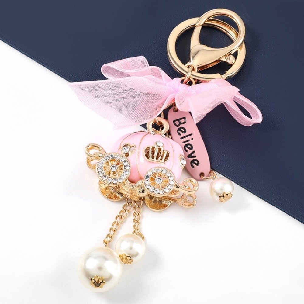 Pumpkin Rhinestone Keychain - Picture 5 of 9